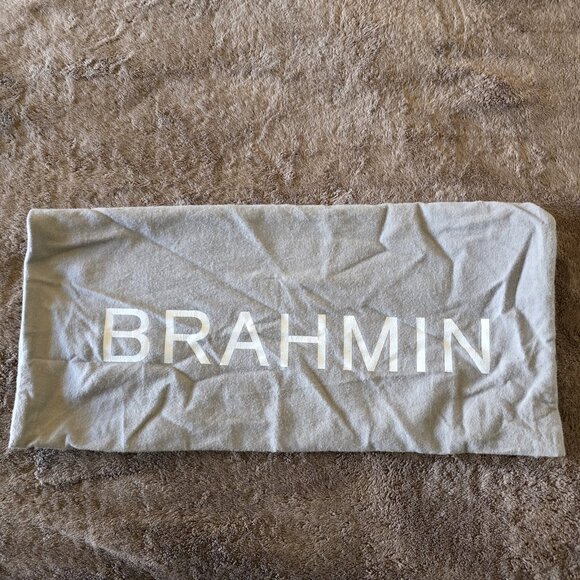 RARE Brahmin Adora Black & Purple Croc Embossed Leather Satchel Gold Chain - Picture 5 of 16